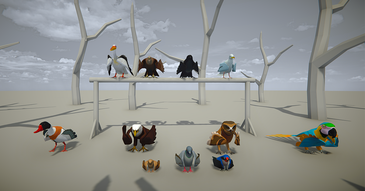 Cartoon birds - big animation pack | Characters | Unity Asset Store