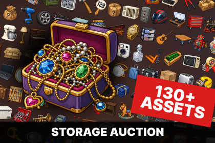 Storage Auction Antiques Collectibles Secondhand Resale Icons Pack