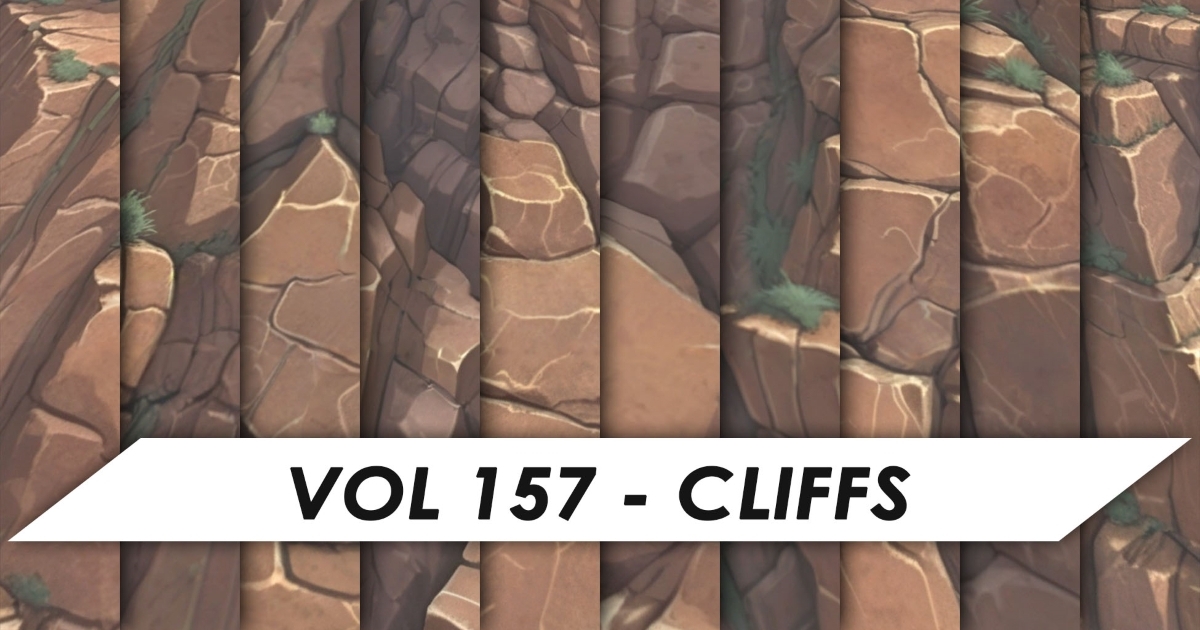 Stylized Textures - Vol 157 - Cliffs | 2D Textures & Materials | Unity ...