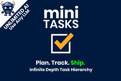 mini TASKS - Unlimited Depth Task Hierarchy, Notes, Screenshots, and AI