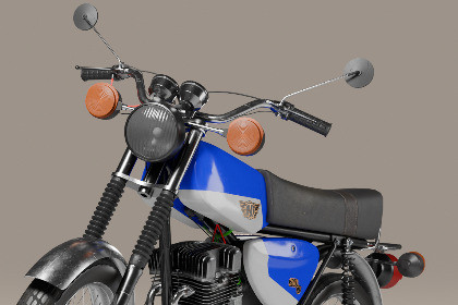 Tall Industries TI260 – Vintage Motorcycle (70s Style)