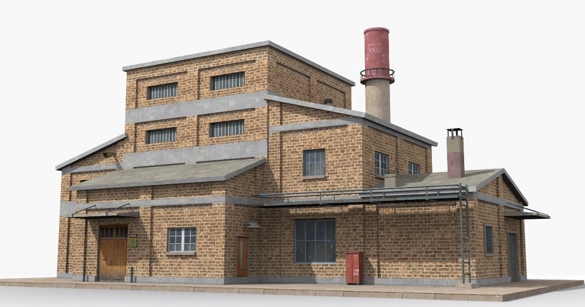 Industrial Factory Building – Variant 25 | 3D Industrial | Unity Asset ...