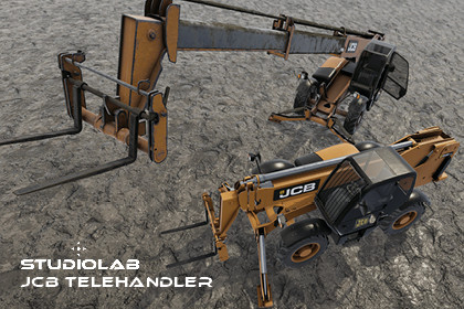 Telehandler Forklift Loader Vehicle