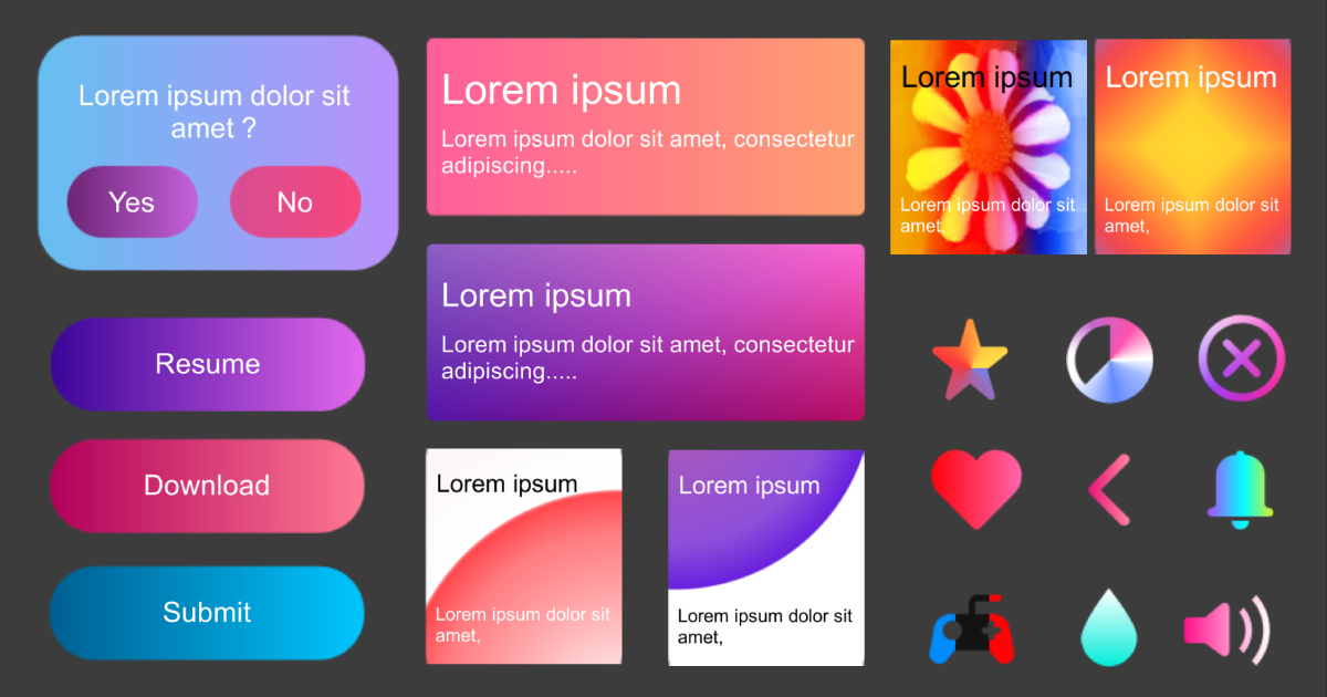 UI Gradient Effect | GUI Tools | Unity Asset Store