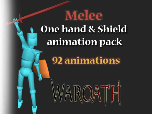 Melee One Hand and Shield Animations | 3D Animations | Unity Asset Store