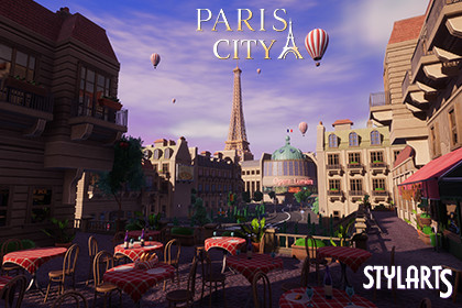 Stylized Paris City