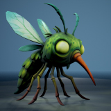 Mosquito - Game ready character.