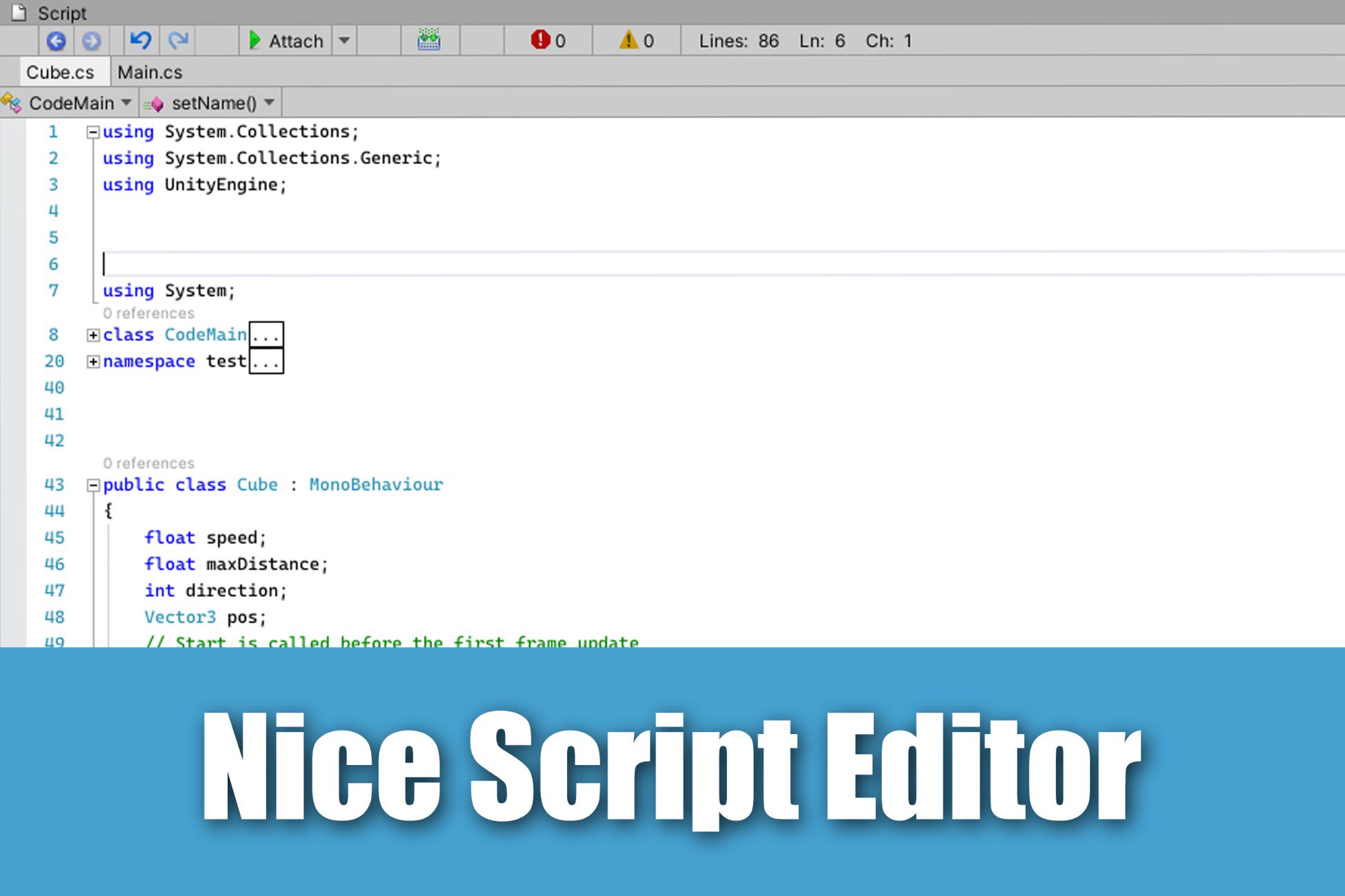 Nice Script Editor | Utilities Tools | Unity Asset Store