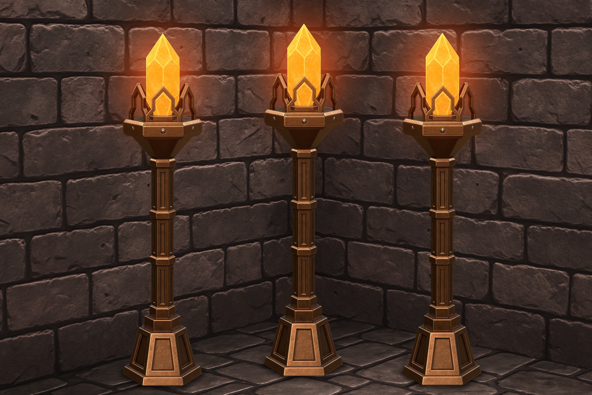 Medieval Torch_Stand_2 | 3D Interior | Unity Asset Store
