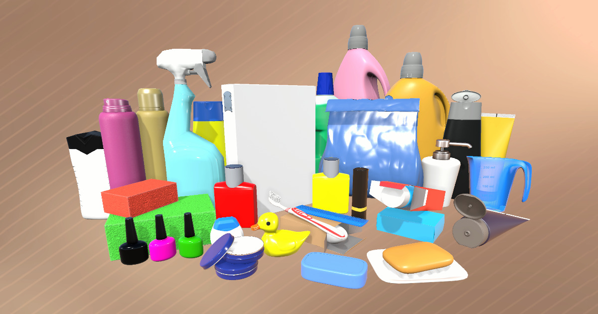 Bathroom Environment Product Props | 3D Interior | Unity Asset Store