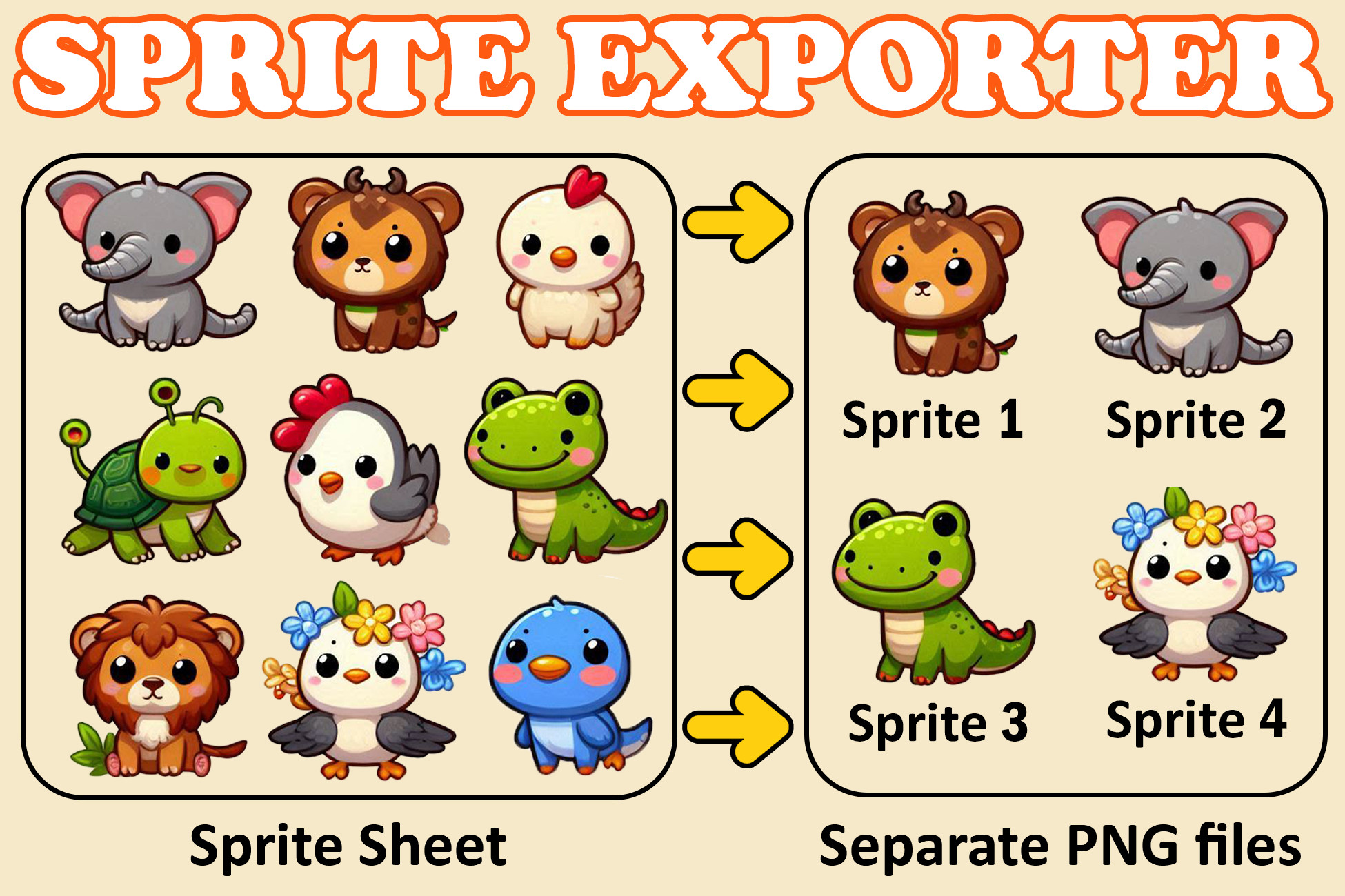 Save. Select Sprites Sprite Exporter | Sprite Management | Unity Asset Store