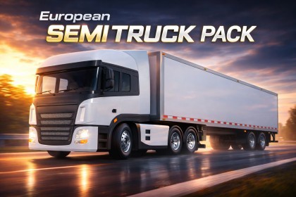 European Semi Truck Pack – Detailed Interior, Modular Trailer & Functional Doors