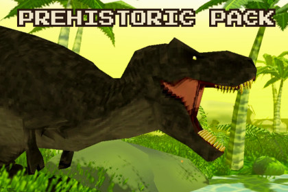 Low-Poly Prehistoric Pack Dinosaurs, Environment & Wind Shaders