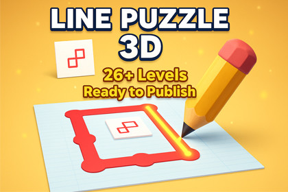 Line Draw Puzzle 3D - Draw Line Puzzle Template with Level Editor