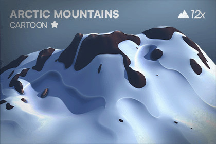 Arctic Mountain Bundle Cartoon