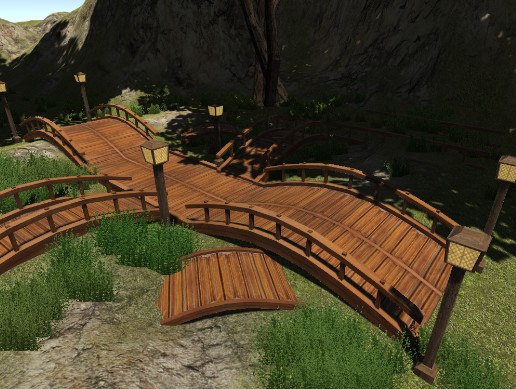 Fancy Wooden Bridges | 3D Exterior | Unity Asset Store