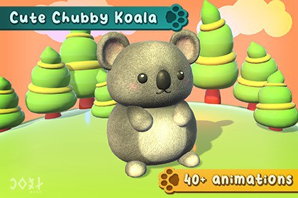 Cute Chubby Koala