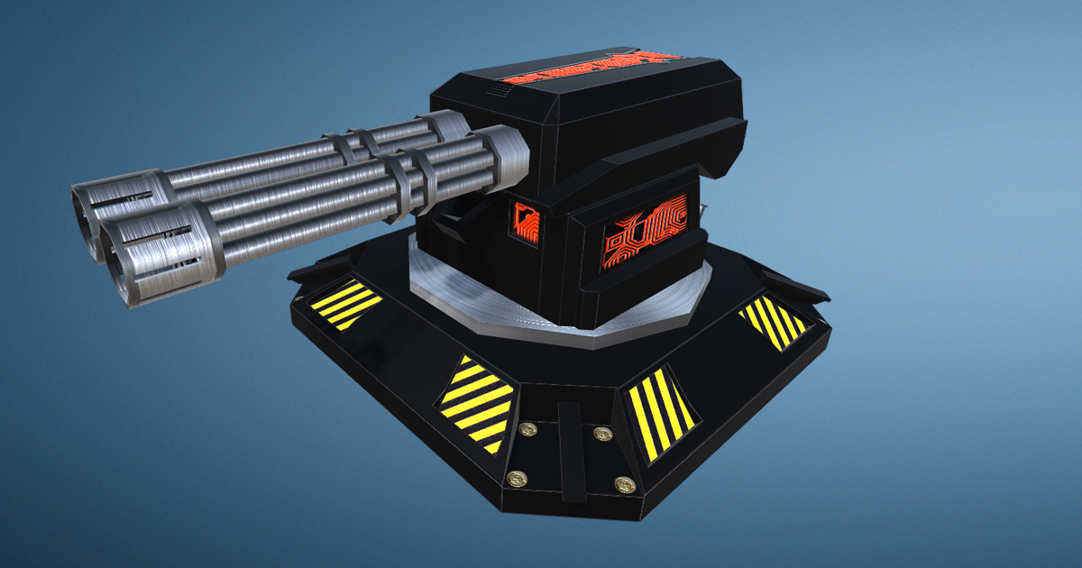 Sentry Gun 5 | 3D Guns | Unity Asset Store