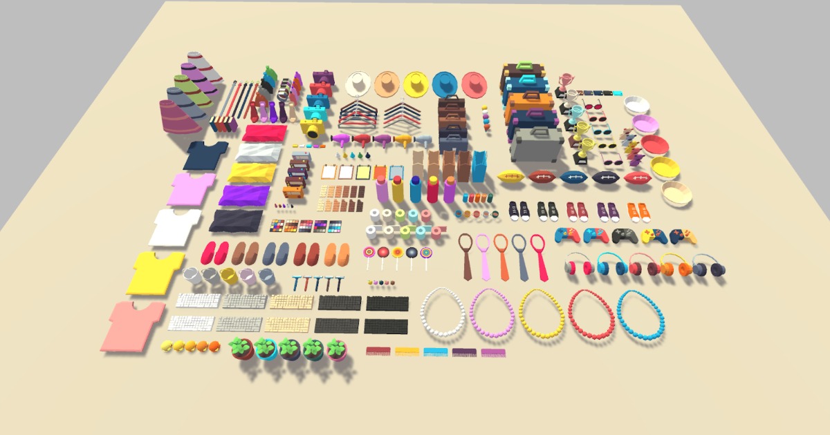 Casual Low Poly Objects 1 | 3D Props | Unity Asset Store