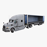 Heavy Truck 05 Curtainsider Trailer URP HDRP Textures