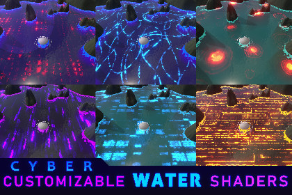 Cyber Neon Water Shader