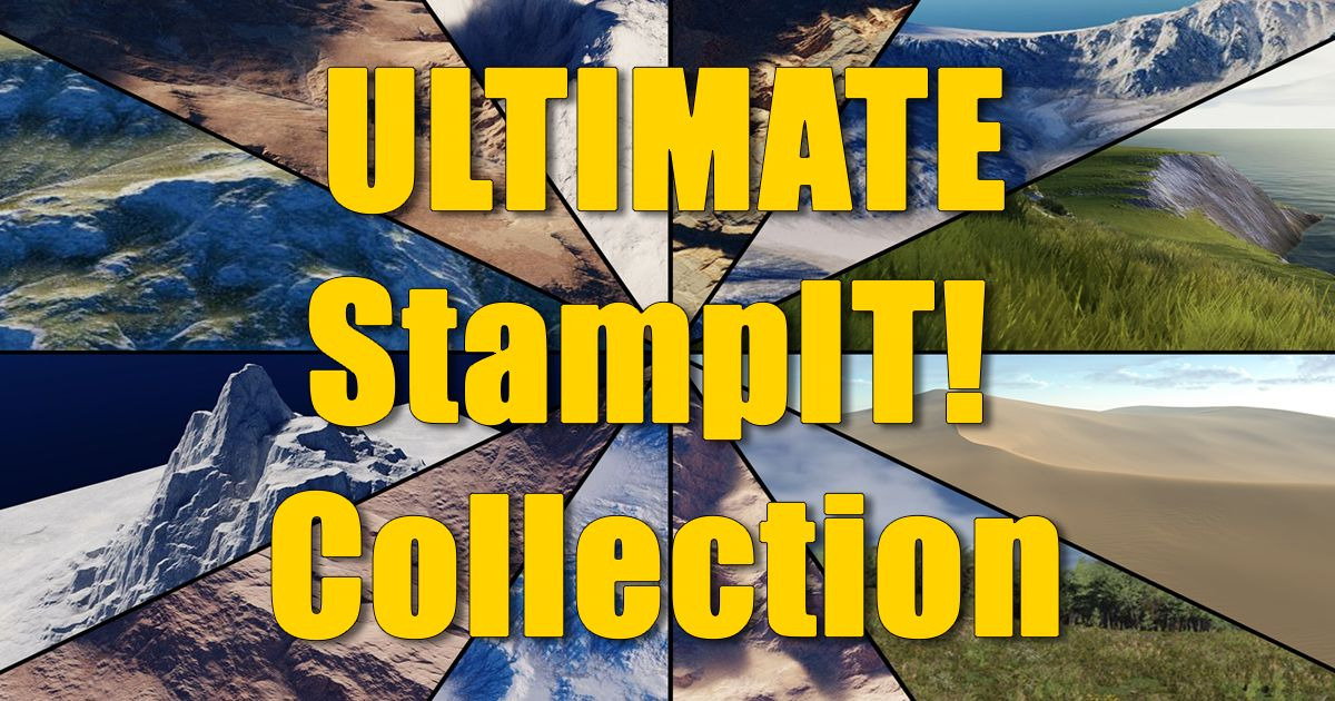 Ultimate StampIT! Collection - Heightmaps for Unity 6, MicroVerse, Gaia ...