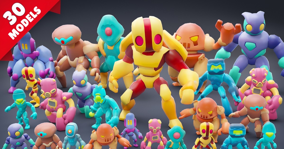 Robots! Pack 02 | 3D Robots | Unity Asset Store