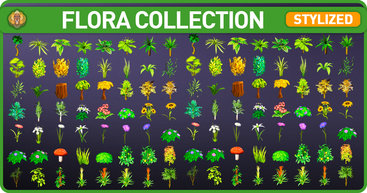Stylized Flora Collection | 3D Environments | Unity Asset Store