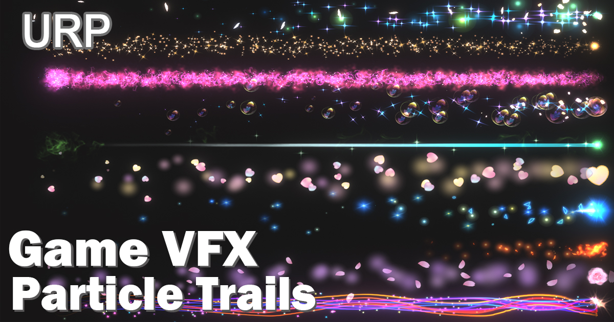 Blue Particles Unity Game VFX - Particle Trails Collection(URP) | VFX Particles | Unity ...