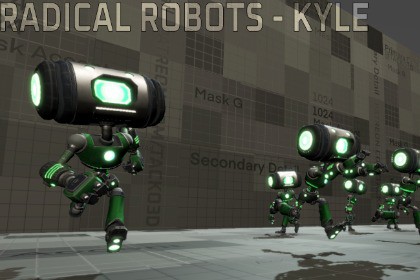 Customizable Robot Character - Kyle the Radical Robot