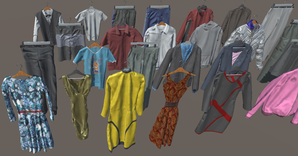 Mens and Womens Clothing | 3D Clothing | Unity Asset Store