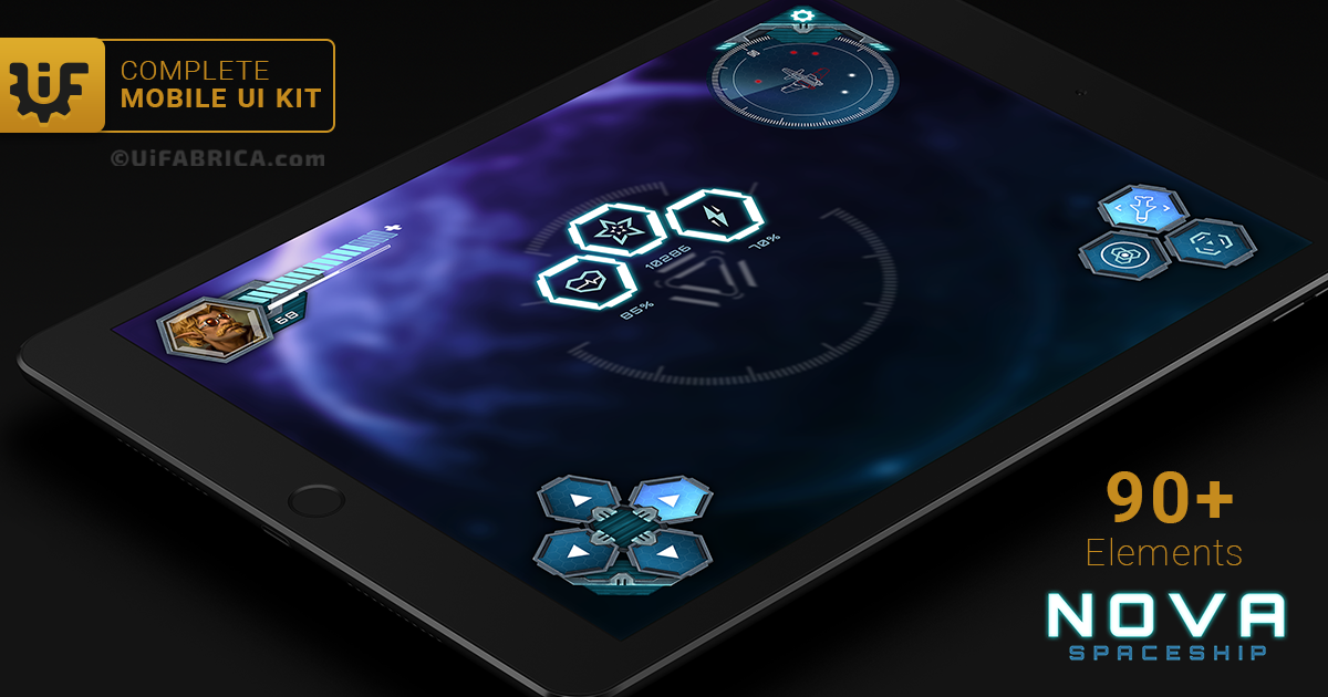 Nova Spaceship Mobile UI | 2D GUI | Unity Asset Store