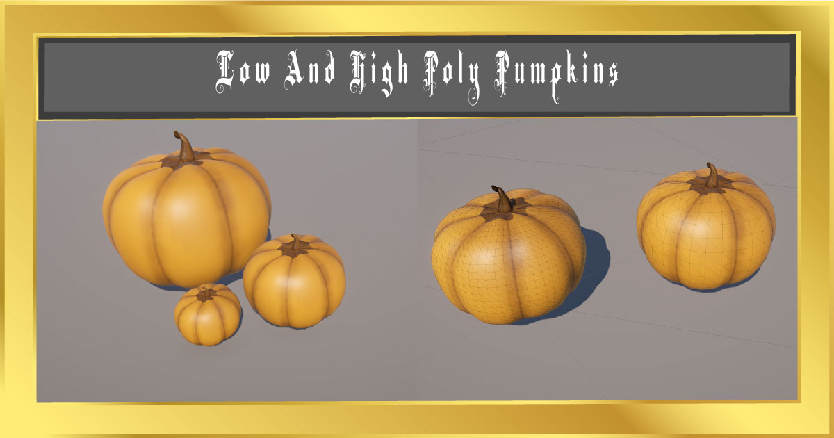 Pumpkin - High Quality | 3D Food | Unity Asset Store