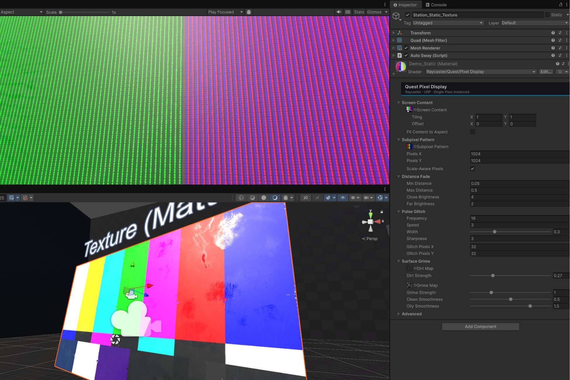 Unity Pixel Shading Quest Pixel Display - VR URP LCD Shader | VFX Shaders | Unity Asset Store