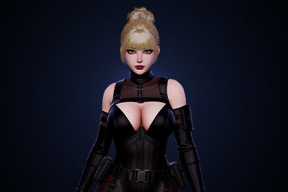 Celestia Black Ops Seraph - Tactical Female Character