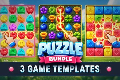 MK Match Puzzle Bundle • 3 Game Templates