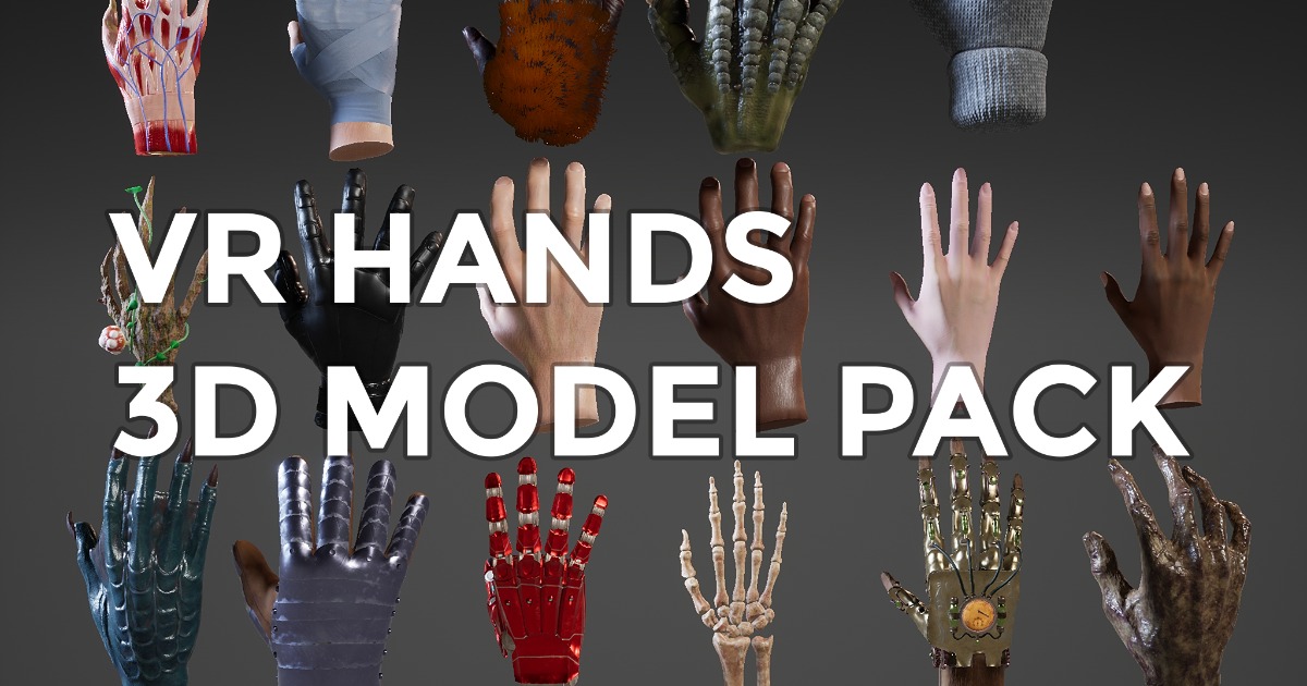 Steamvr Hand Rig Rigged VR hands | 3D Tools | Unity Asset Store