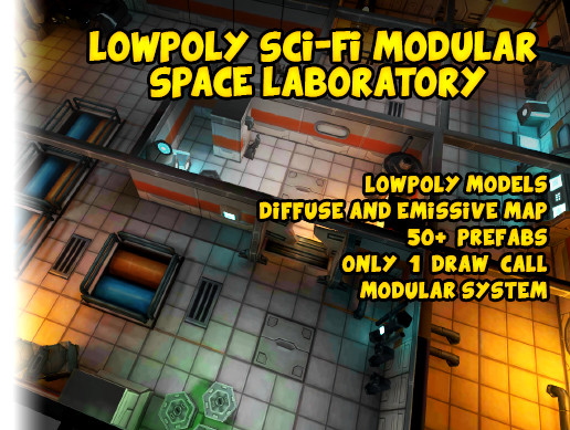 Sci-Fi Modular Space Laboratory Kit | 3D Sci-Fi | Unity Asset Store