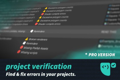 Project Verification (PRO) - find & auto-fix errors in your project