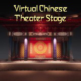 Virtual Chinese Theater Stage 3D Model