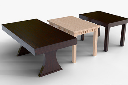Premium Wooden Tables Collection Pack 6