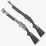 Long Shotgun 01 Black And Silver Single Mat URP HDRP Textures