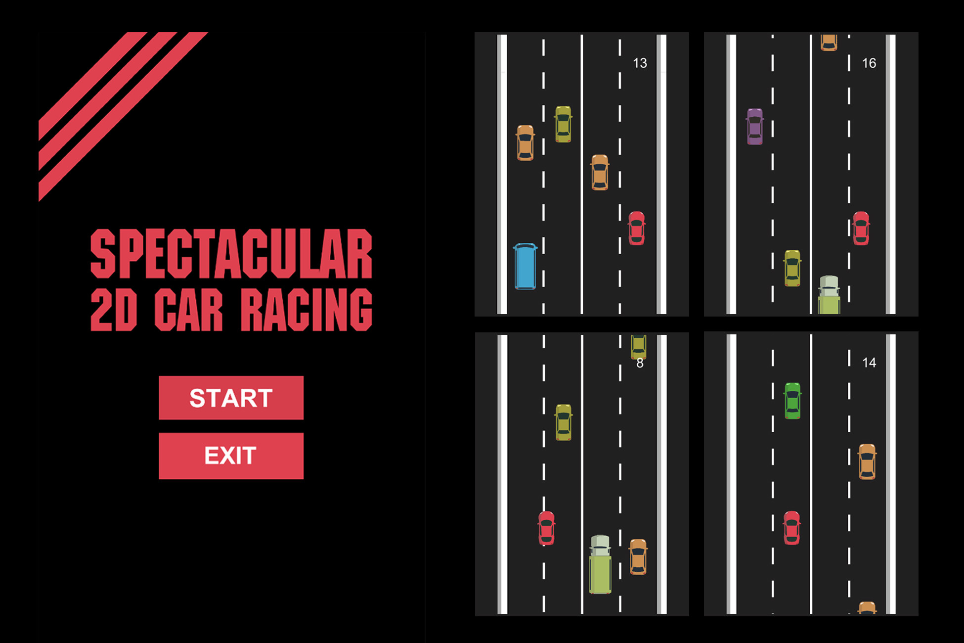 Spectacular 2D Car Racing (full game) | Packs | Unity Asset Store