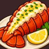 Gourmet Food Dishes Desserts Seafood Meat Restaurant Icons Pack