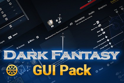Clean Dark Fantasy GUI Pack