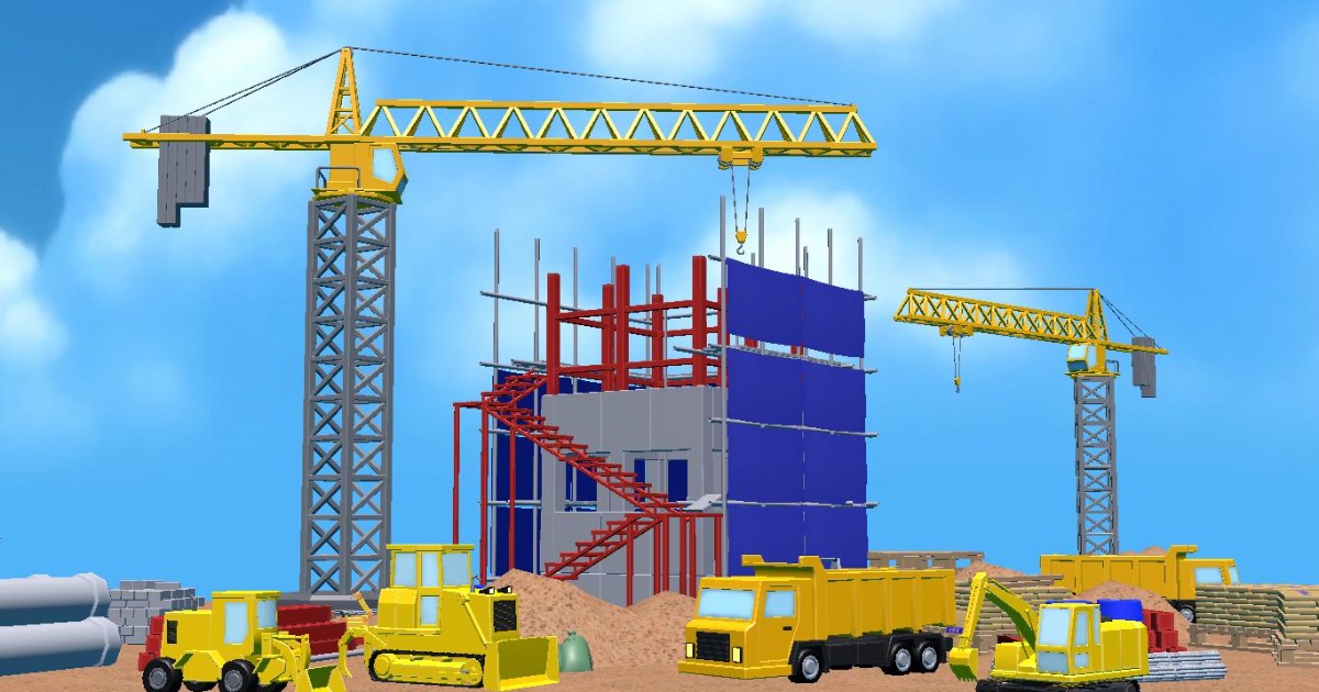 MAR-Low Poly Construction Heavy Equipment Pack