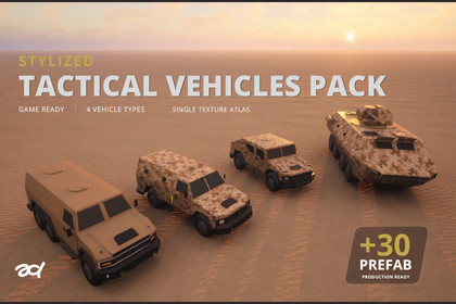 Stylized Tactical Vehicles Pack