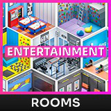 Entertainment Rooms - Low Poly 3D Models Pack
