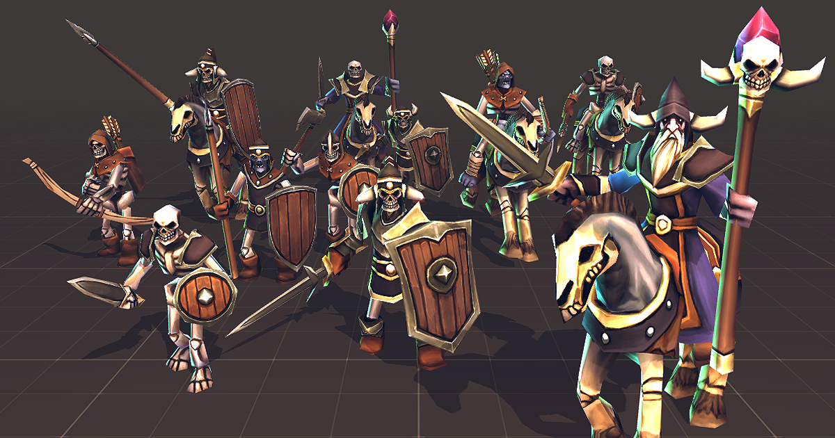 Toon RTS Units - Undead | 3D Characters | Unity Asset Store