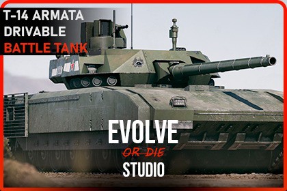 Tank Drivable T14 Armata